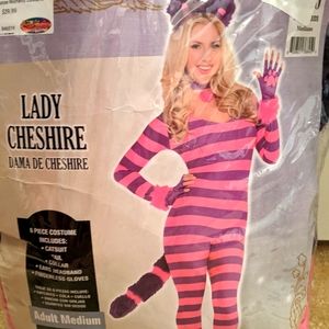 Size Medium Cheshire Cat Costume - Halloween